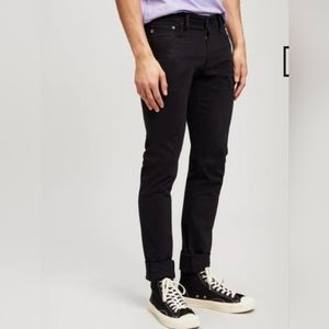 AG Adriano Goldschmied Black Sueded Mens Stockton Skinny Jeans Size 31 NWT